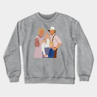 Dr Quinn Medicine Woman with her kids Crewneck Sweatshirt